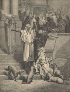 Gustave Doré, 1832-1883 The parable of the rich man and Lazarus, from the Gospel of Luke 1891